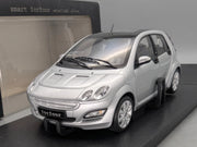 Modellautos 1:18 Kyosho Smart Forfour Starlight Silver mit Dealer OVP