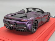 Modellautos 1:43 BBR CALSITO Ferrari SF90 Spider Ltd 12/20 Viola Hong Kong OVP