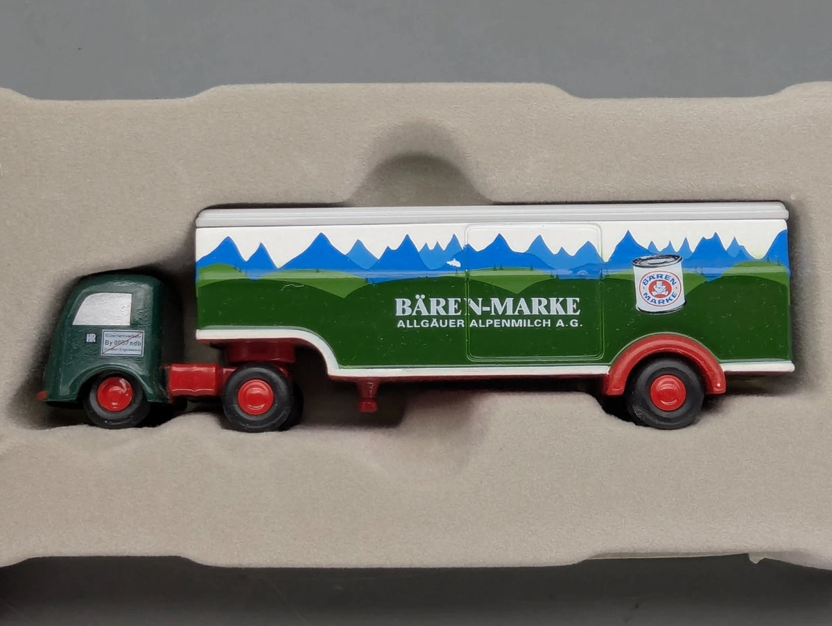 LKW Modell 1:90 Schuco Piccolo Mercedes-Benz Tiefkühlsattelzug Bären-Marke OVP