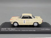 Modellautos 1:43 Minichamps BMW 700 Sport Silverstone 1961 #1 Herbert Linge  OVP