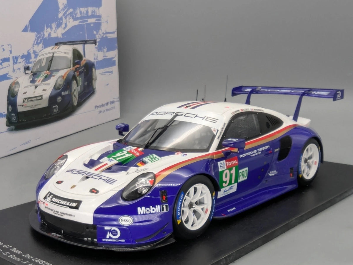 Modellautos 1:18 Spark 18S392 Porsche 911 RSR 24h Le Mans 2018 #91 Lietz uA OVP