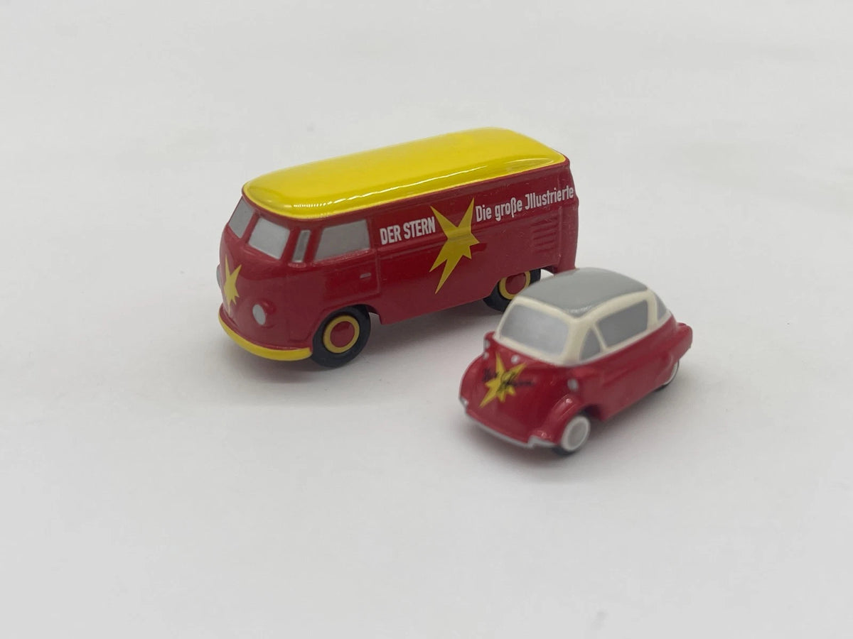 Modellautos 1:90 nicht 1:87 Schuco Piccolo-Set „Der Stern“ mit OVP