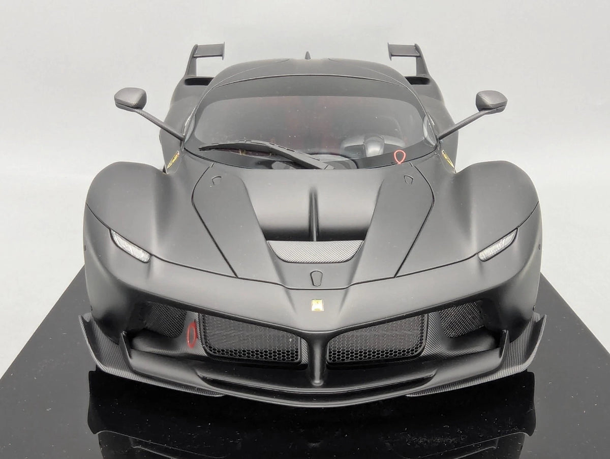 Modellautos 1:12 BBR Ferrari FXX-K Matt Black Ltd 03/05 Vitrine OVP