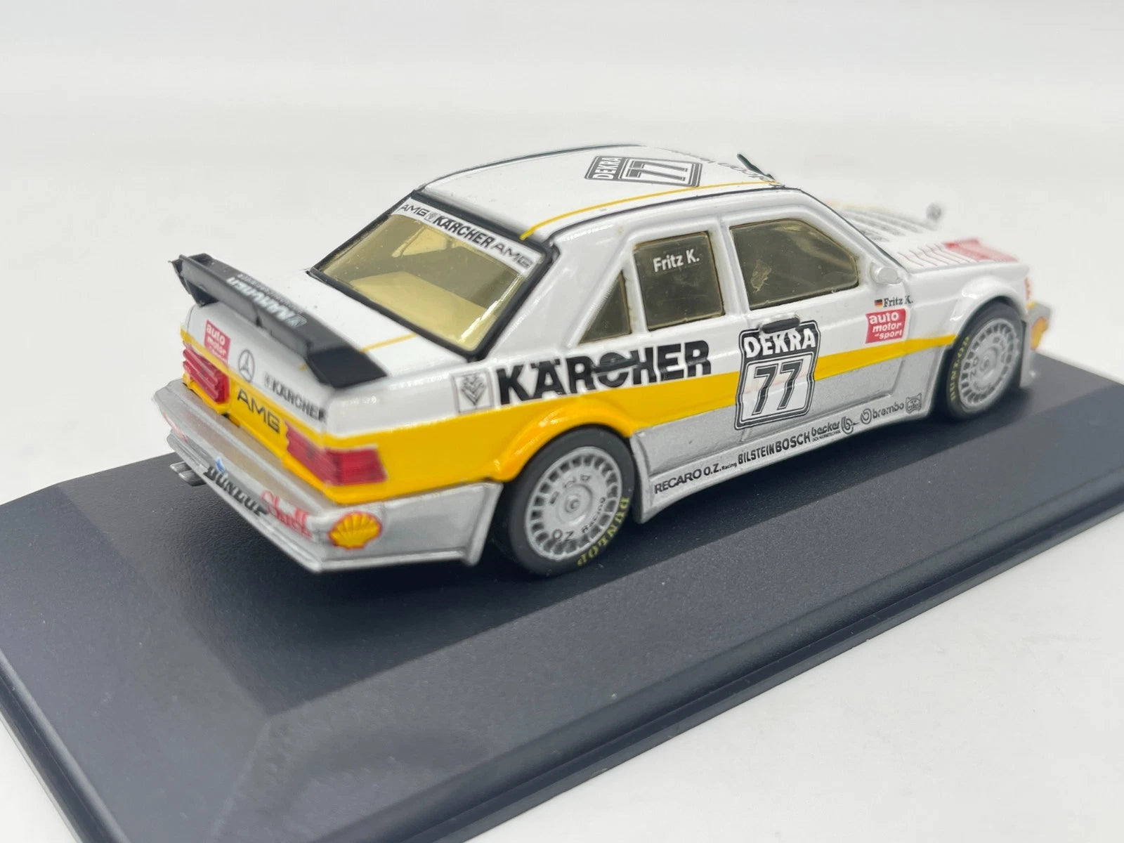 Modellautos 1:43 Minichamps Mercedes-Benz 190 E Evo DTM AMG-Kärcher #77 mit OVP