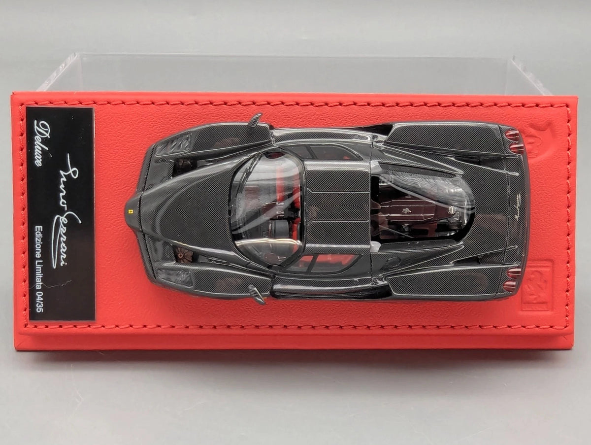 Modellautos 1:43 BBR Deluxe Ferrari Enzo Gloss Full Carbon Fibre Ltd 04/35 OVP