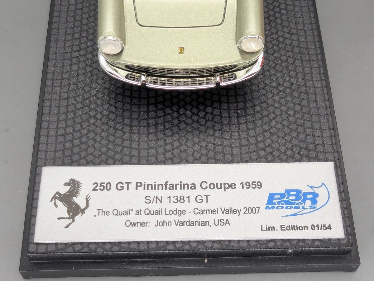 Modellautos 1:43 BBR Ferrari 250 GT Pininfarina Coupe Version 2007 01/54 OVP