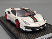 Modellautos 1:43 BBR Ferrari 488 Pista Met Italian White Ltd 73/78 mit OVP