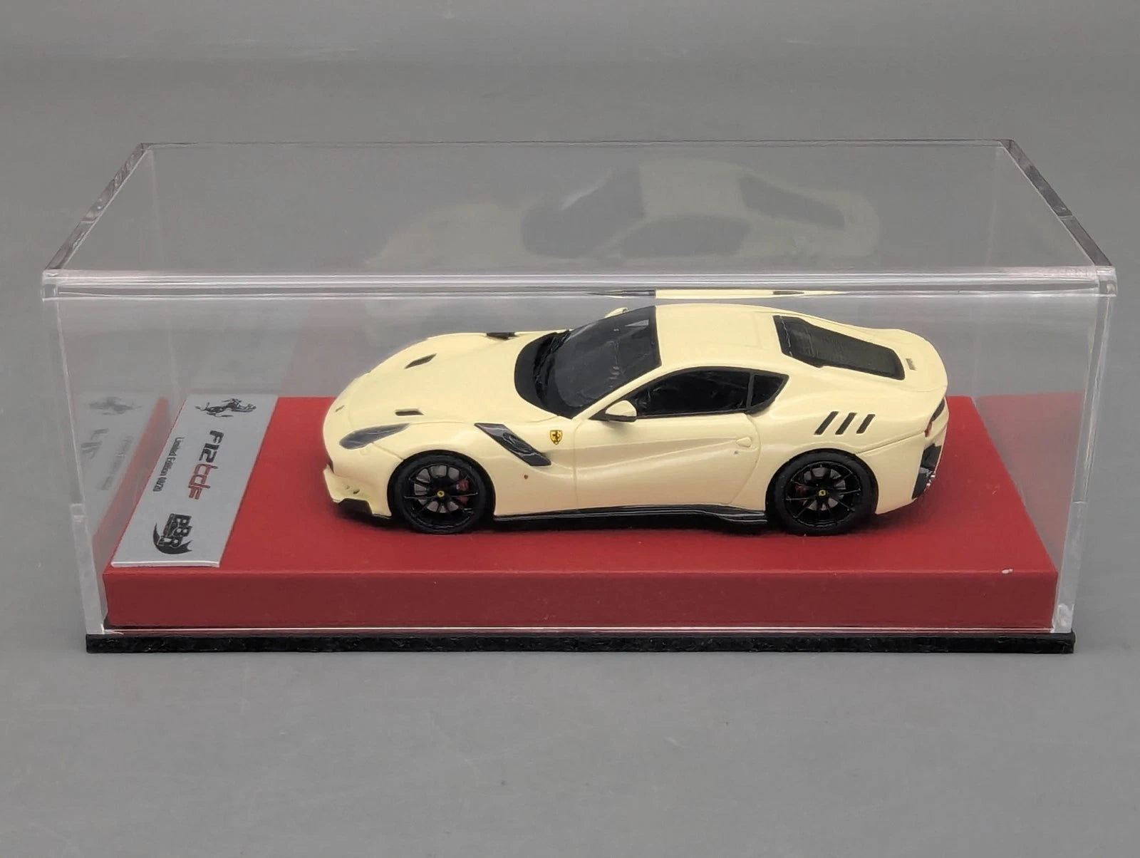 Modellautos 1:43 BBR Concept43 Ferrari F12 TDF Avorio Gloss 08/20 in OVP