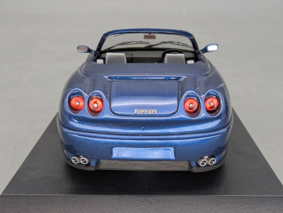 Modellautos 1:43 BBR Ferrari 456 Venice Cabrio Sultan of Brunei Blau Met mit OVP