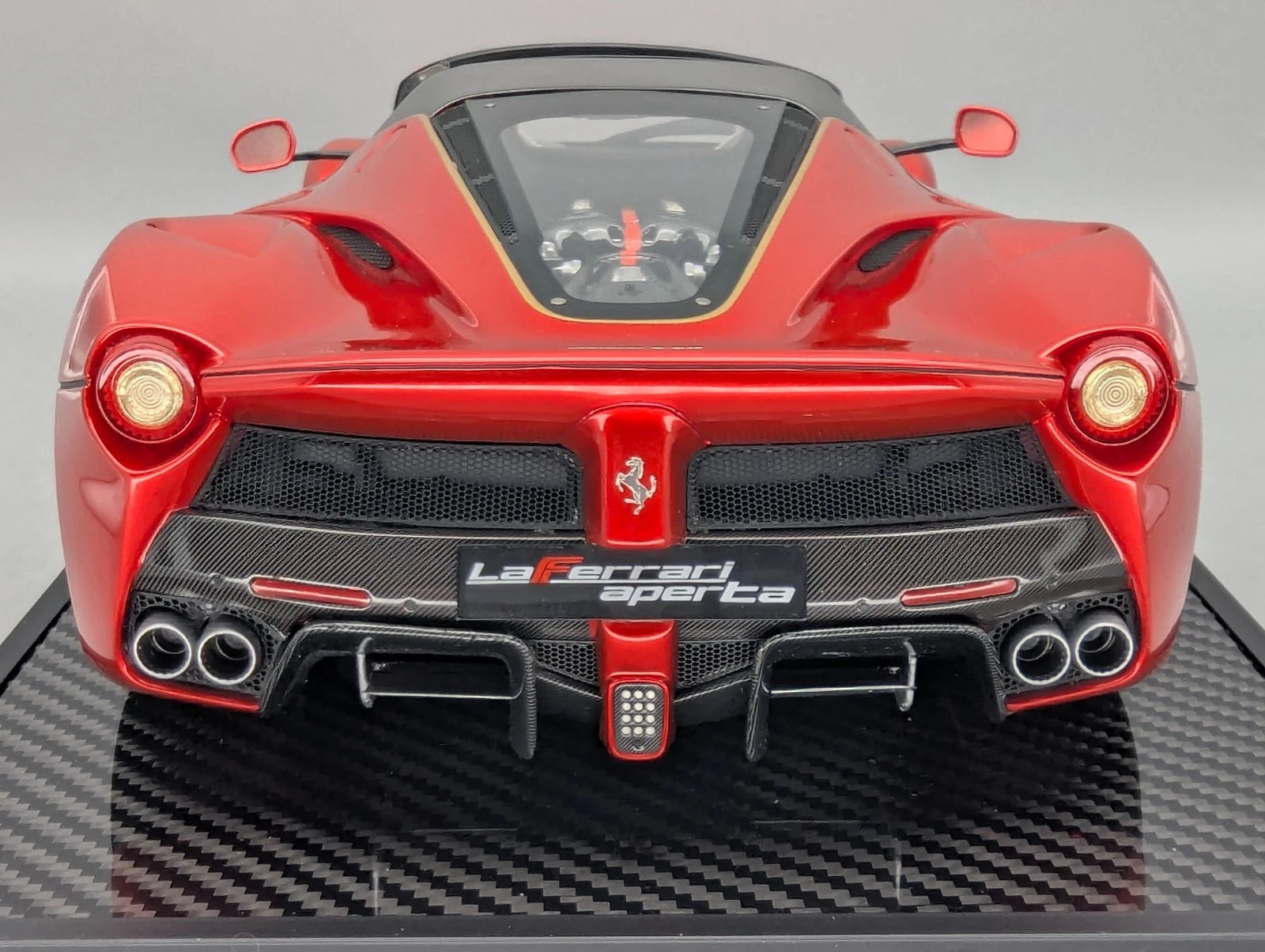Modellautos 1:12 BBR Ferrari LaFerrari Aperta Rot UNIKAT Ltd. 01/01 Vitrine OVP