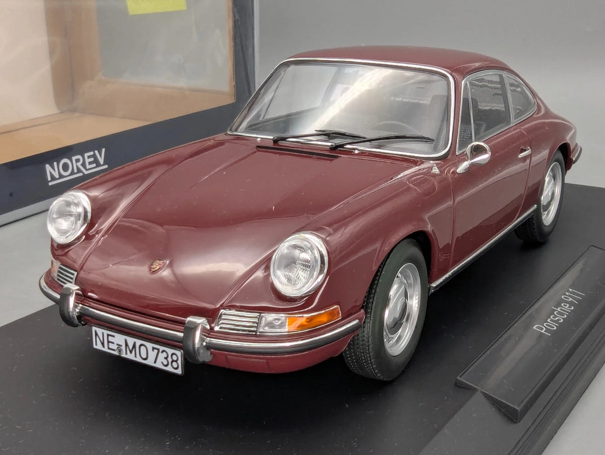 Modellautos 1:18 Norev Porsche 911 T 1969 Dark Red mit OVP
