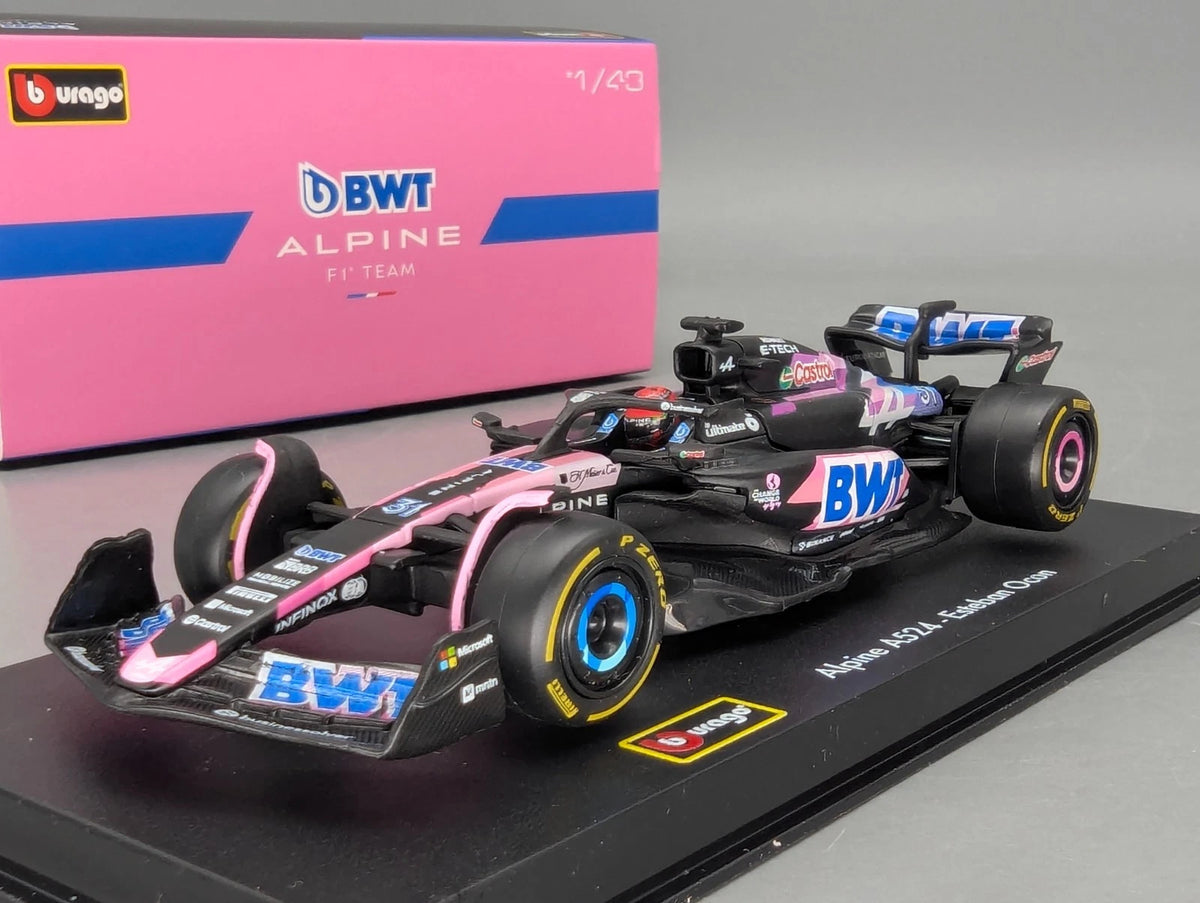 Modellautos 1:43 Bburago Racing BWT Alpine A524 #31 Esteban Ocon mit OVP