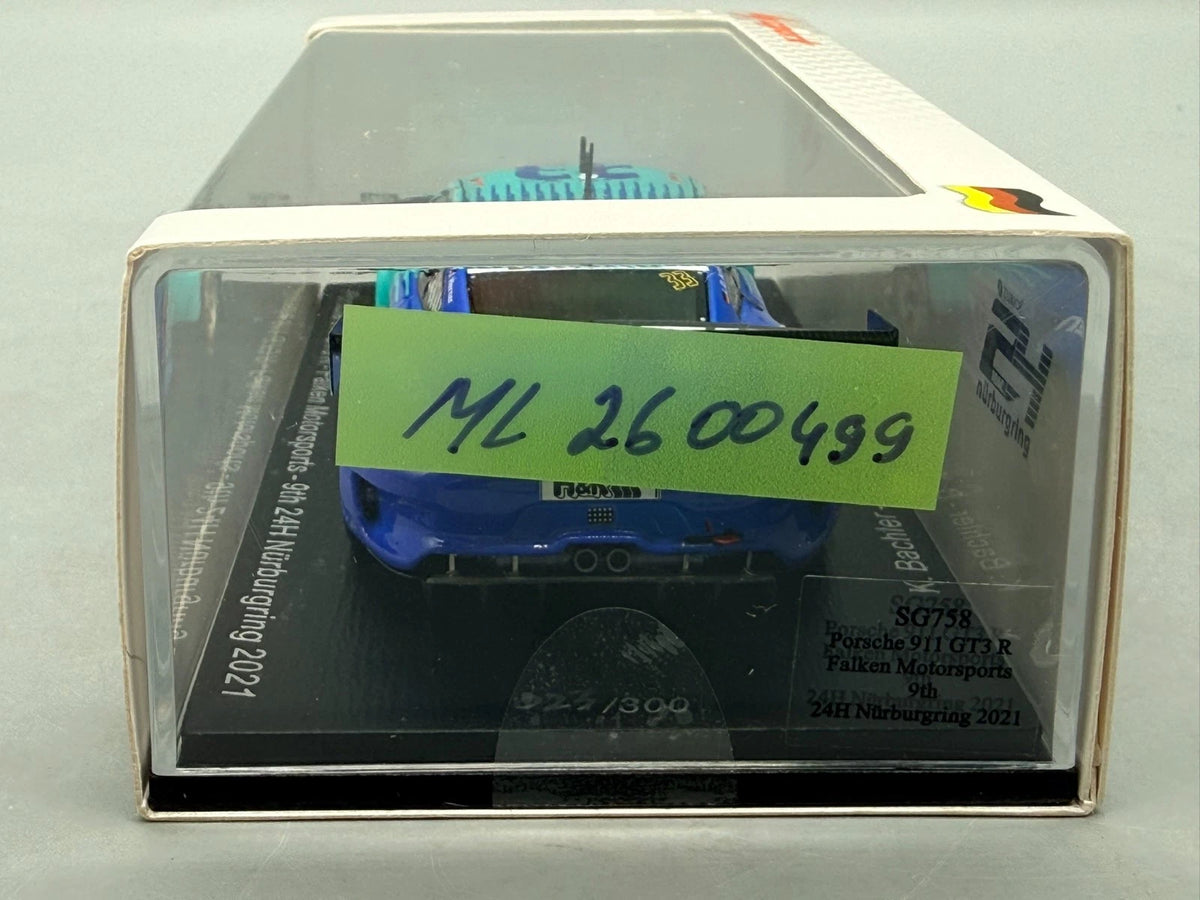 Modellautos 1:43 Spark Porsche 911 GT3 R - Nürburgring 2021 #33 mit OVP