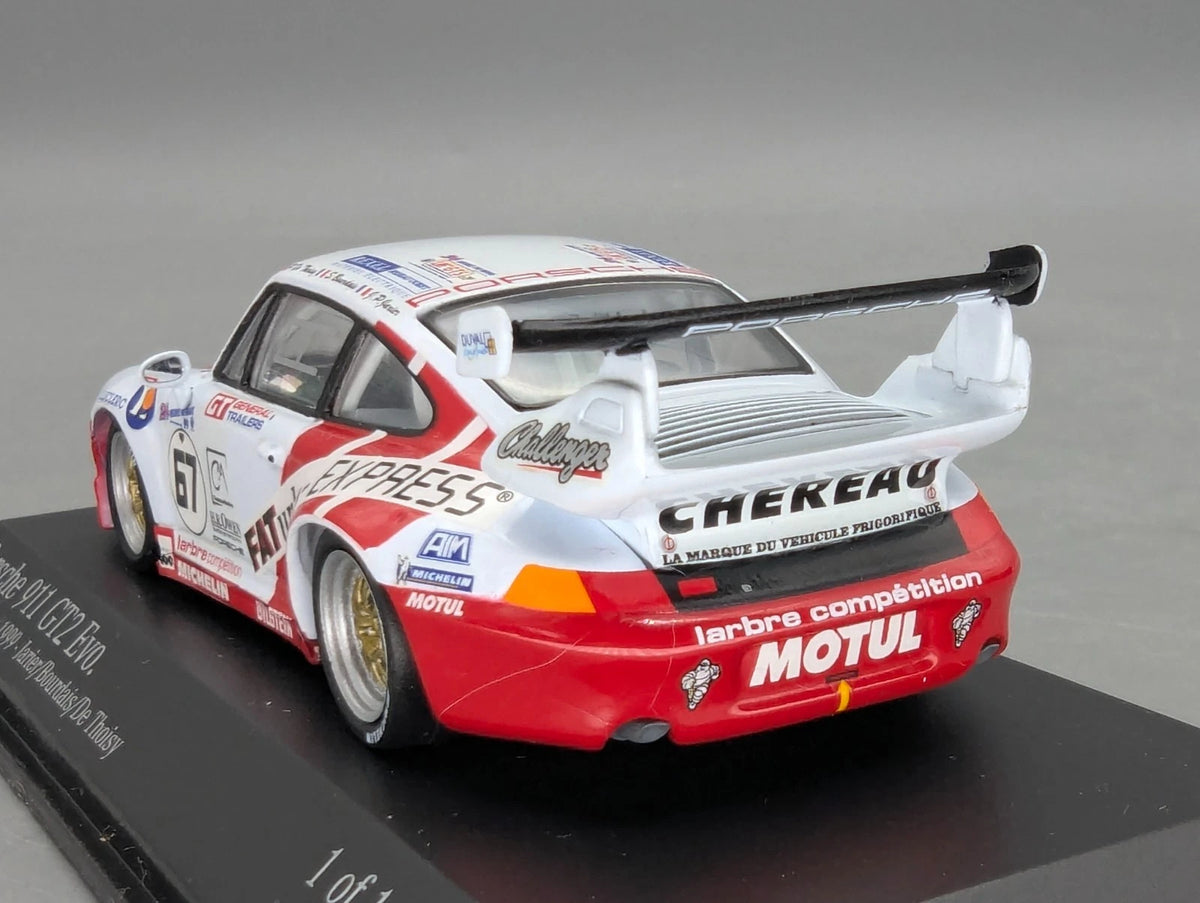 Modellautos 1:43 Minichamps Porsche 911 GT2 EVO 24h Le Mans 1999 #67 mit OVP