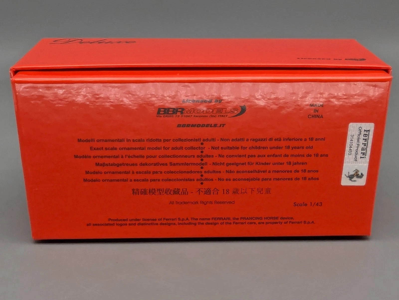 Modellautos 1:43 BBR Executive Calsito Ferrari Enzo Mica Violet Gl Ltd 20/35 OVP