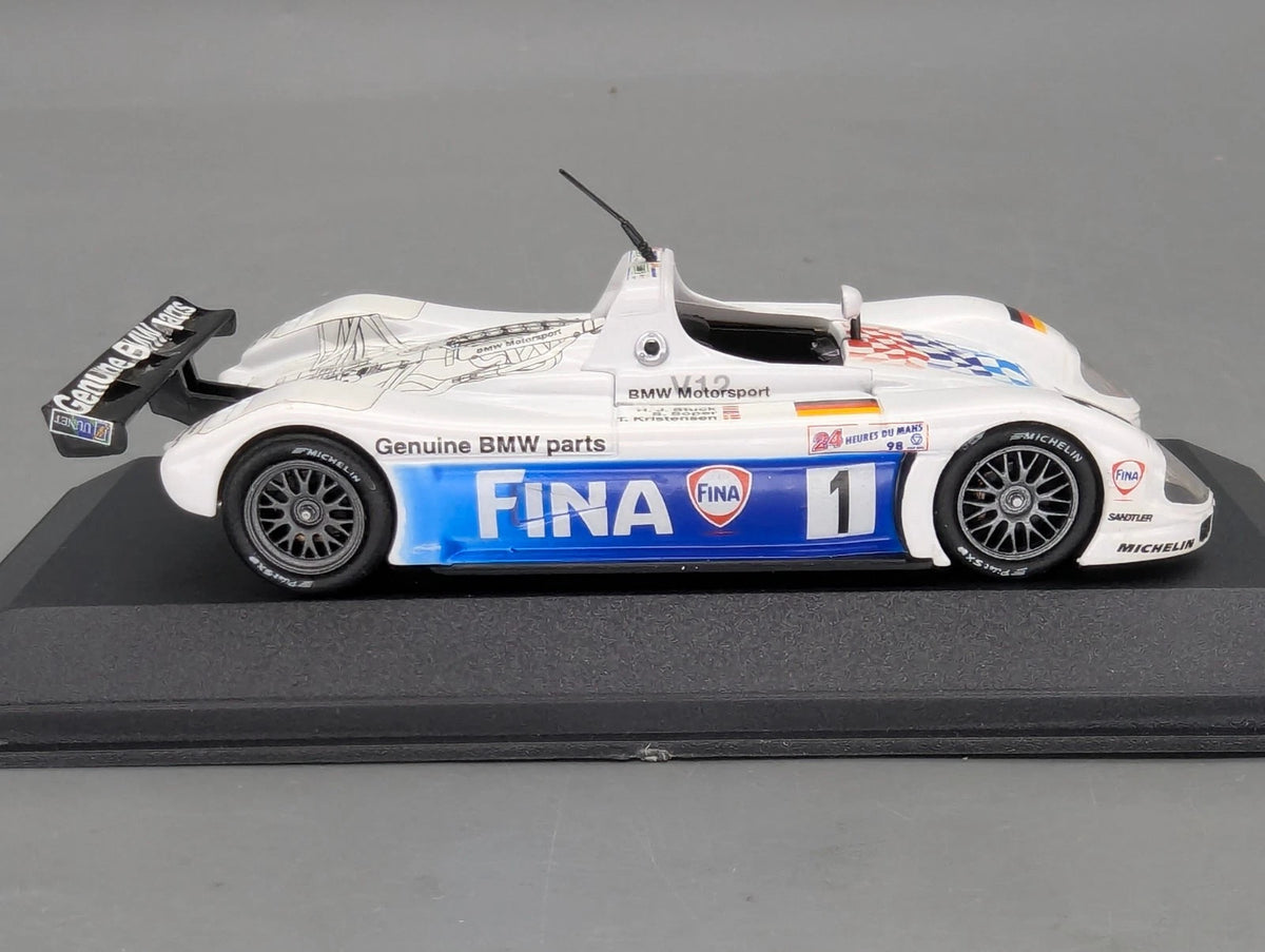 Modellautos 1:43 Minichamps BMW V12 Le Mans #1 Stuck/Soper/Kristensen Dealer OVP