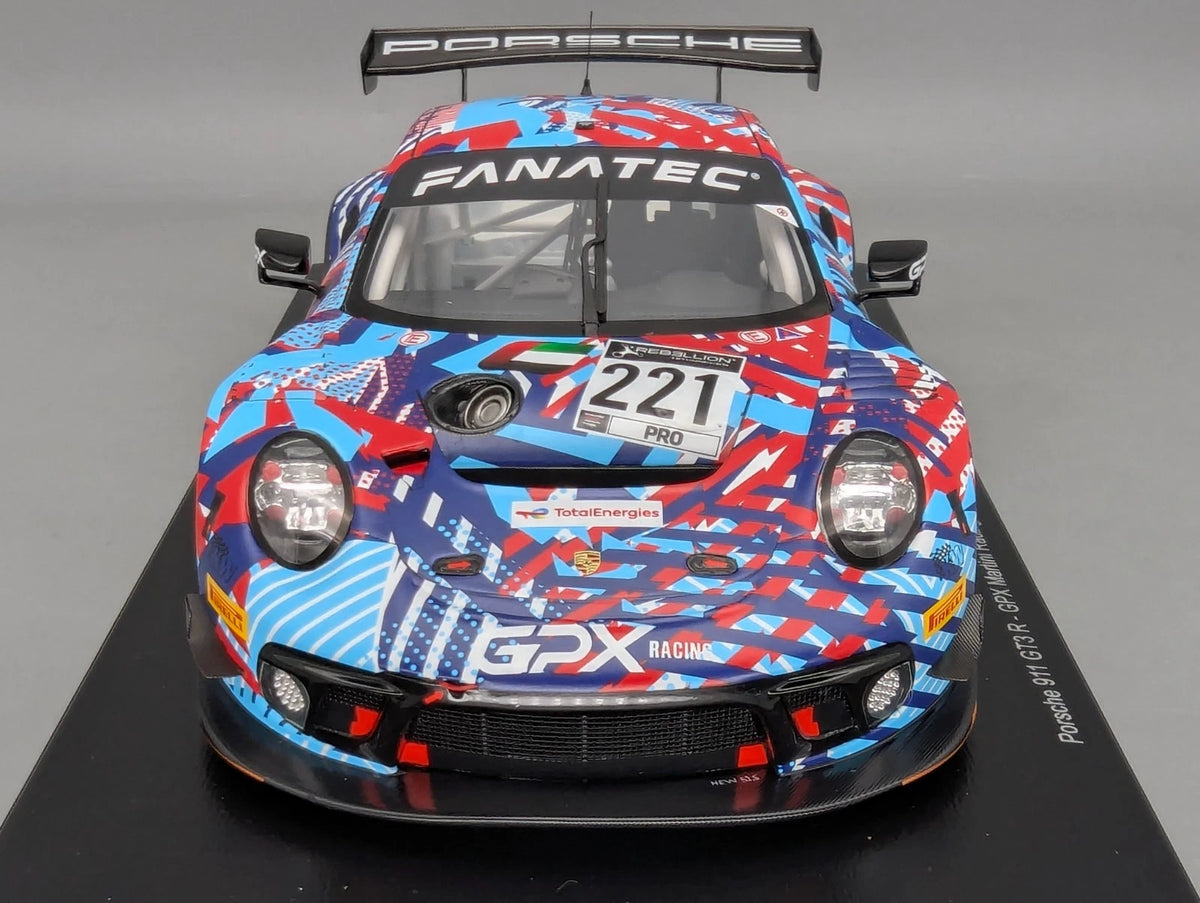 Modellautos 1:18 Spark Porsche 911 GT3 R - GPX Spa Test 2022 #221 mit OVP
