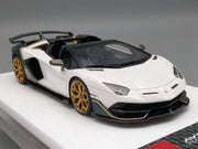 Eidolon Make Up 1:43 Lamborghini Aventador SVJ Roadster Weiß Grün Ltd 39/100 OVP