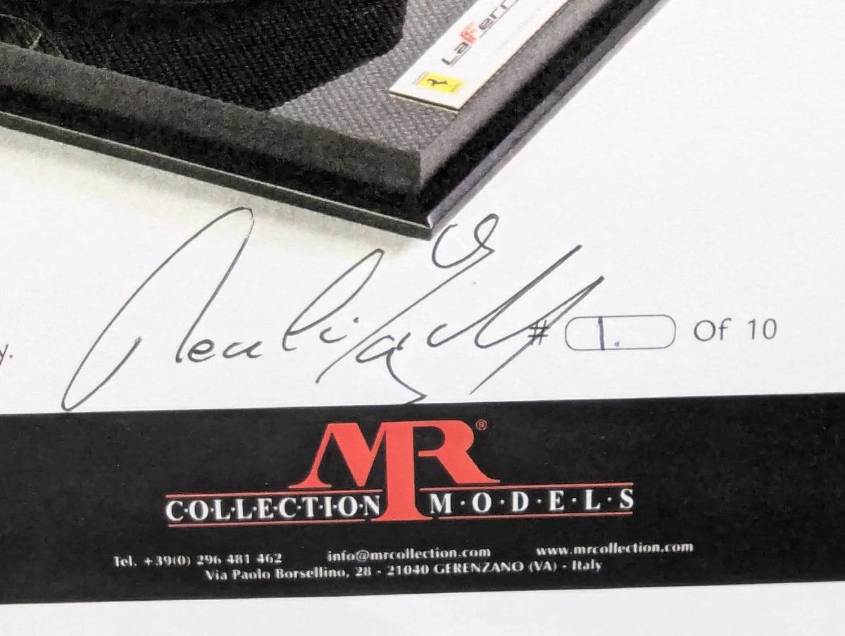 Modellautos 1:12 Amalgam Ferrari La Ferrari Ltd #01/10 Schwarz Zertifikat OVP