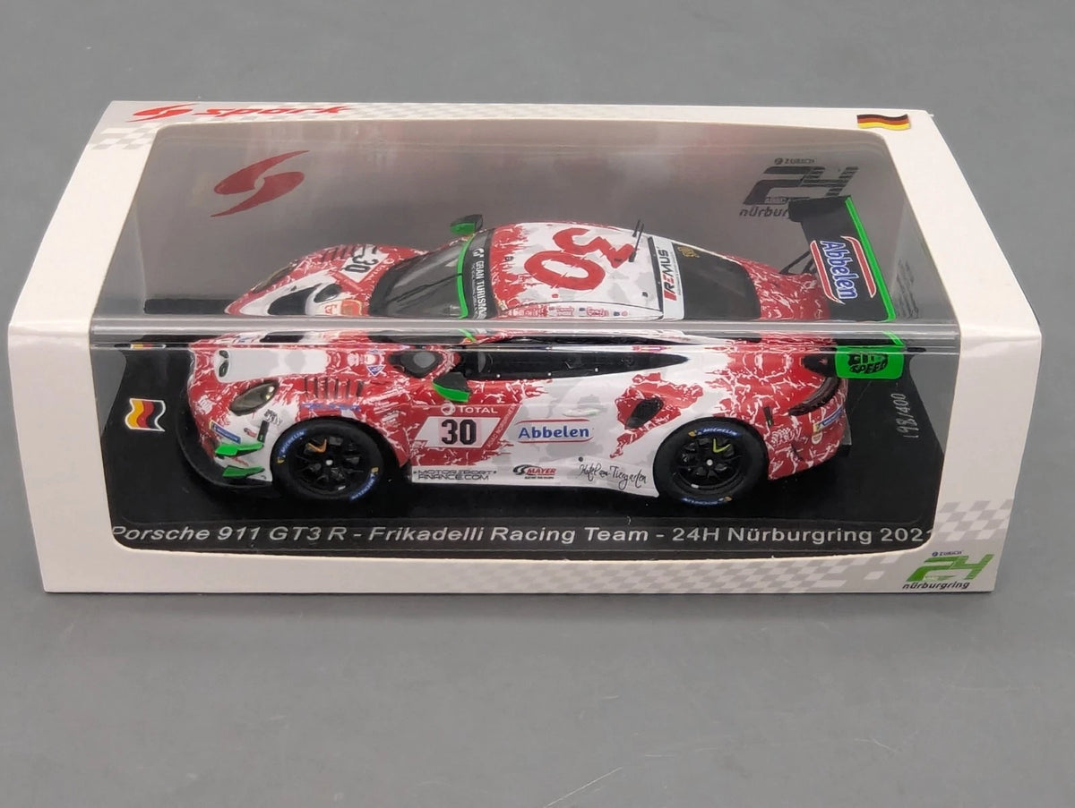Modellautos 1:43 Spark SG789 Porsche 911 GT3R 24h Nürburgring 2021 #30 mit OVP