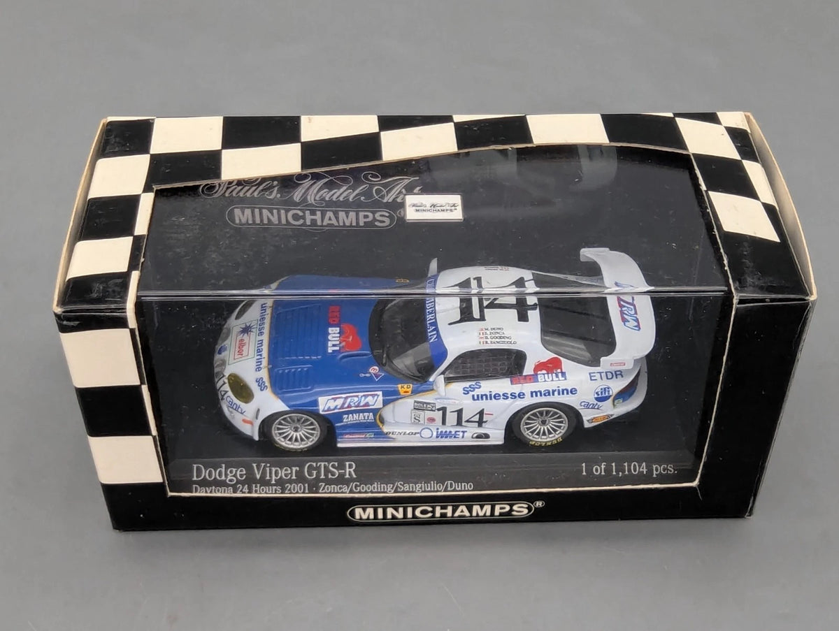 Modellautos 1:43 Minichamps Dodge Viper GTS-R 24h Le Mans 2001 #114 mit OVP