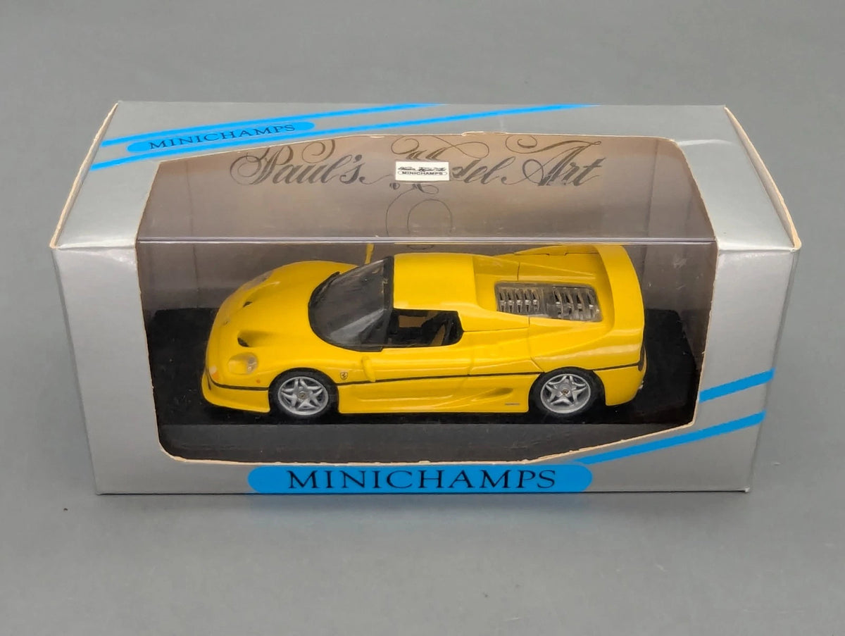 Modellautos 1:43 Minichamps Ferrari F50 1995 Yellow mit OVP