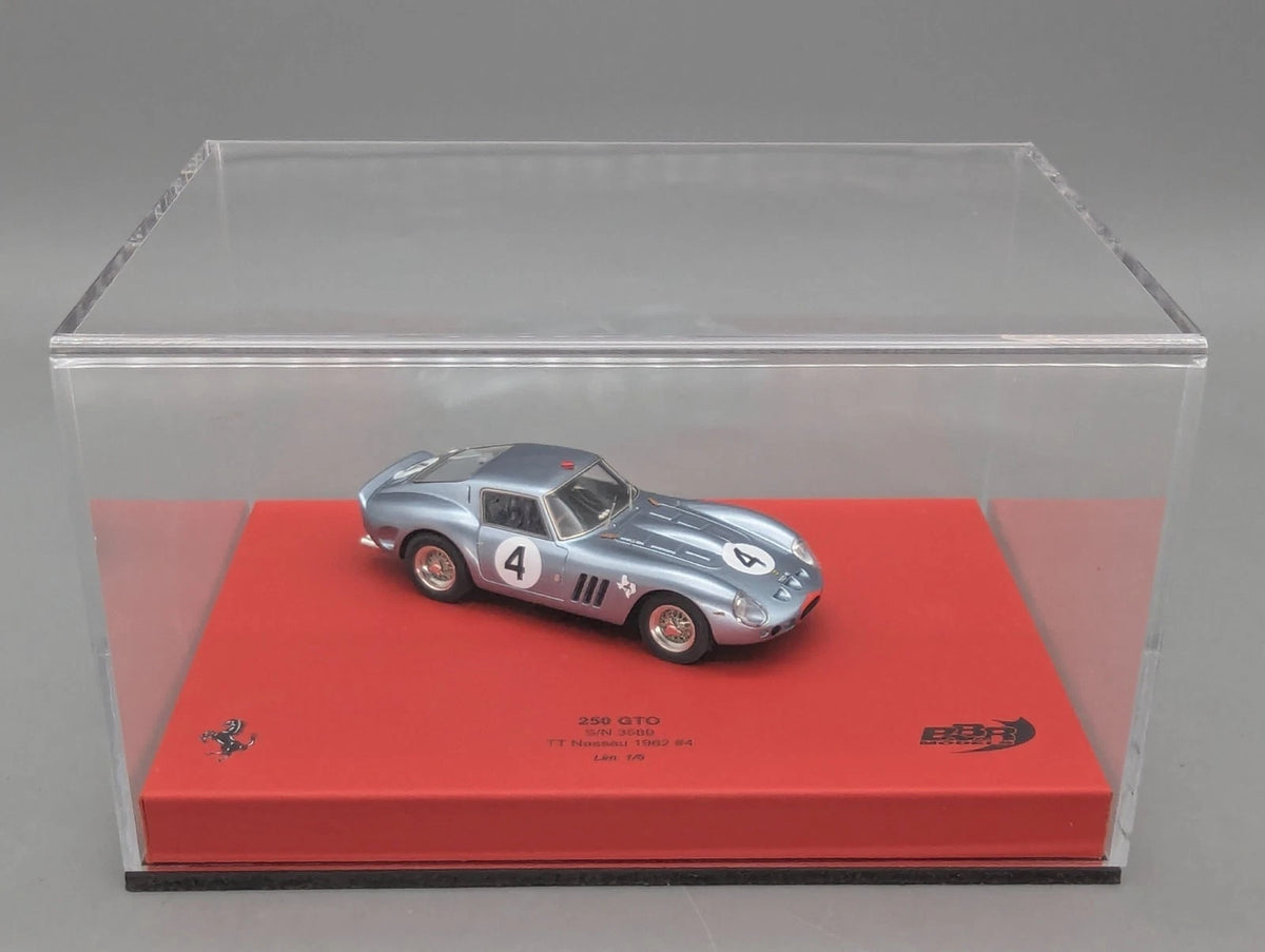 Modellautos 1:43 BBR Ferrari 250 GTO S/N 3589 TT Nassau 1962 Ltd 1/5 #4 mit OVP