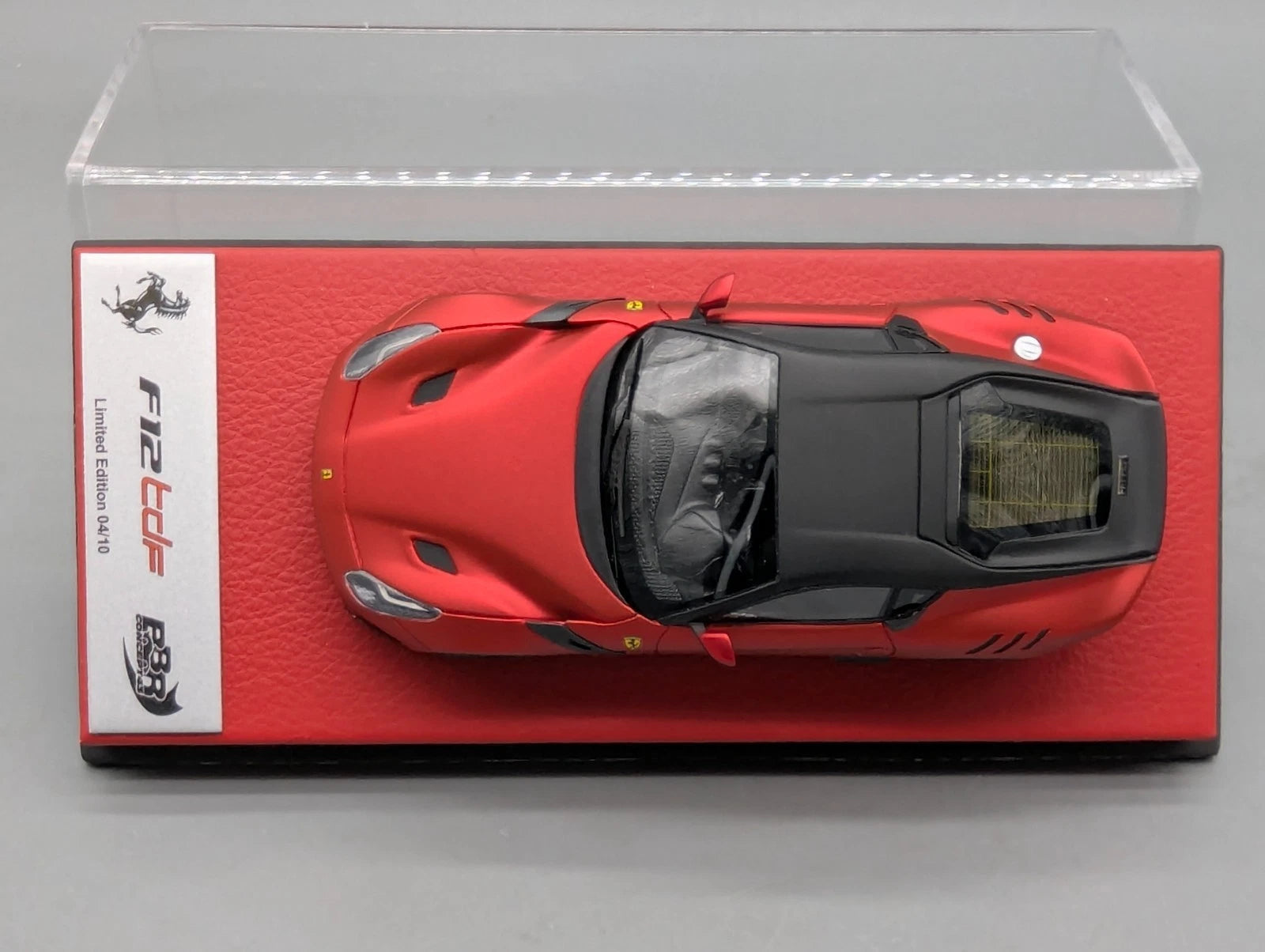 Modellautos 1:43 BBR Concept43 Ferrari F12 TdF Rosso Magma Matt 04/10 mit OVP