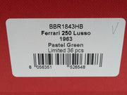 Modellautos 1:18 BBR Ferrari 250 Lusso 1963 Pastel Green 09/36 Stück mit OVP