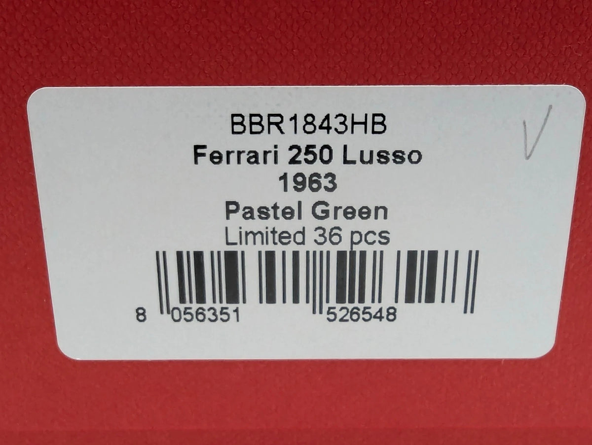 Modellautos 1:18 BBR Ferrari 250 Lusso 1963 Pastel Green 09/36 Stück mit OVP