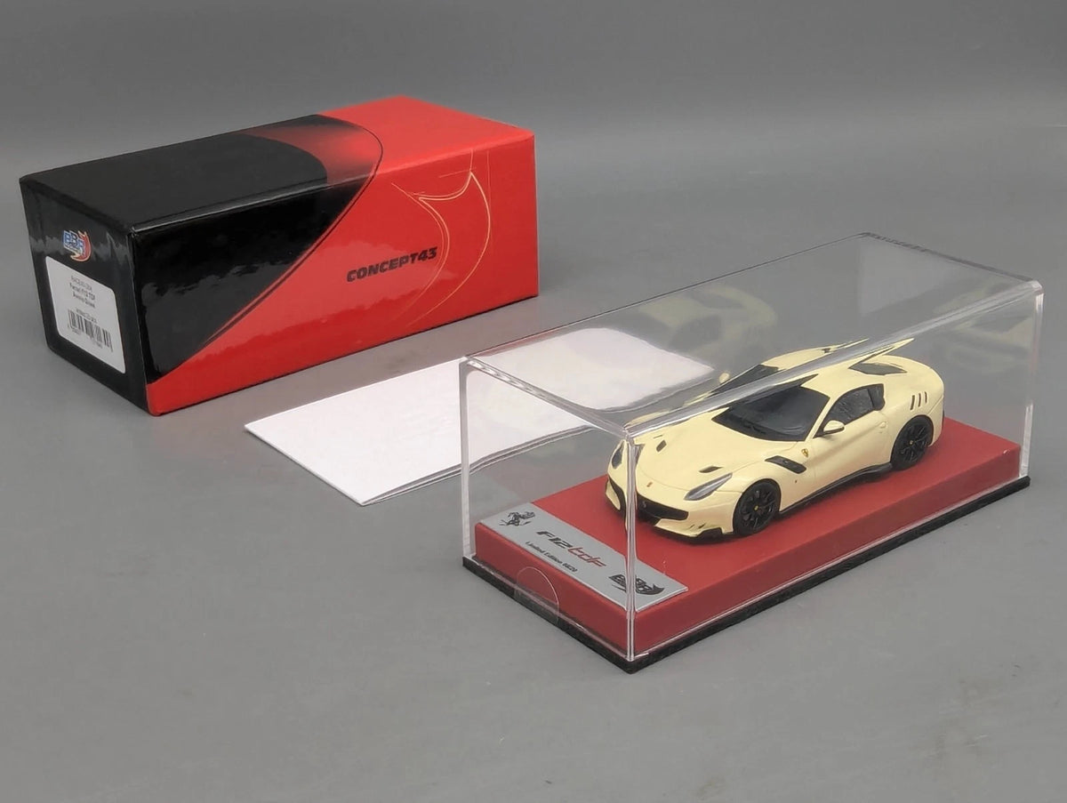 Modellautos 1:43 BBR Concept43 Ferrari F12 TDF Avorio Gloss 08/20 in OVP