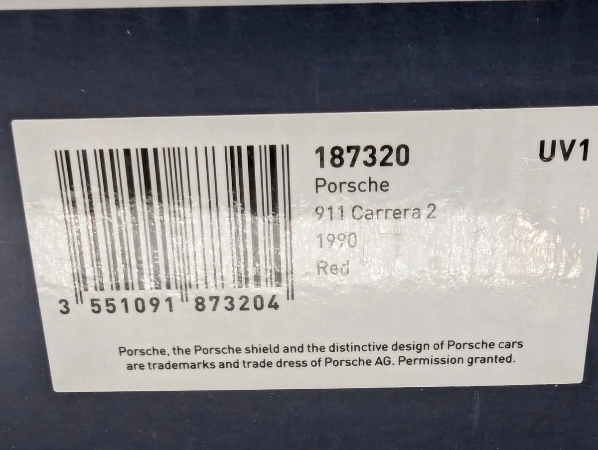 Modellautos 1:18 Norev Porsche 911 Carrera 2 1990 Red mit OVP