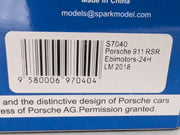 Modellautos 1:43 Spark S7040 Porsche 911 RSR 24h Le Mans 2018 #80 mit OVP