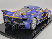 Modellautos 1:12 BBR Ferrari FXX-K Car #81 Blau Gelb Ltd 15/20 in Vitrine OVP