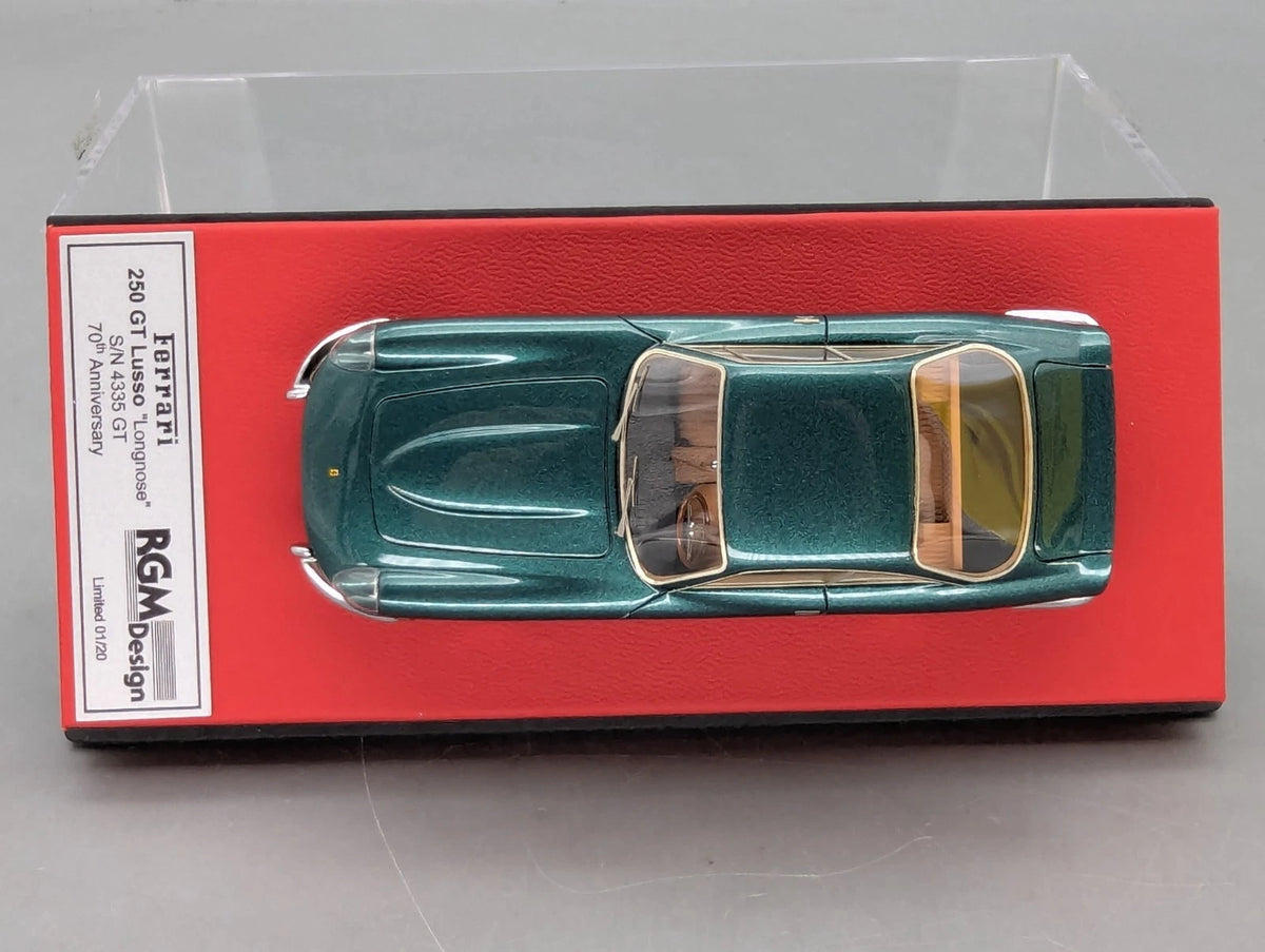 Modellautos 1:43 BBR RGM Ferrari 250 GT Lusso Longnose S/N 4335 Ltd 01/20 in OVP