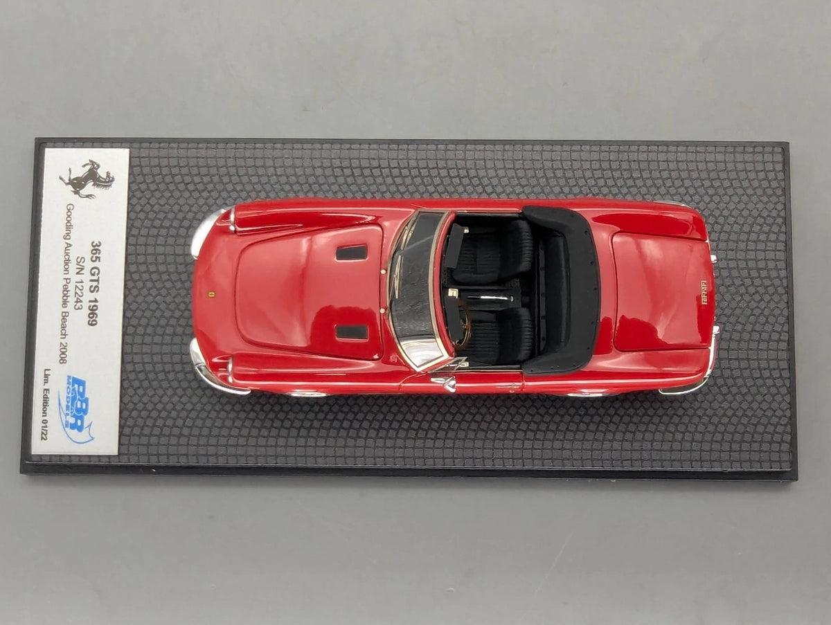 Modellautos 1:43 BBR Ferrari 365 GTS 1969 S/N 12243 Auction 2008 Ltd 01/22 OVP
