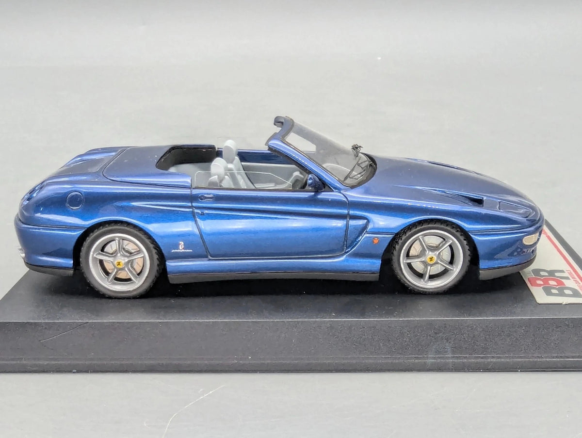 Modellautos 1:43 BBR Ferrari 456 Venice Cabrio Sultan of Brunei Blau Met mit OVP