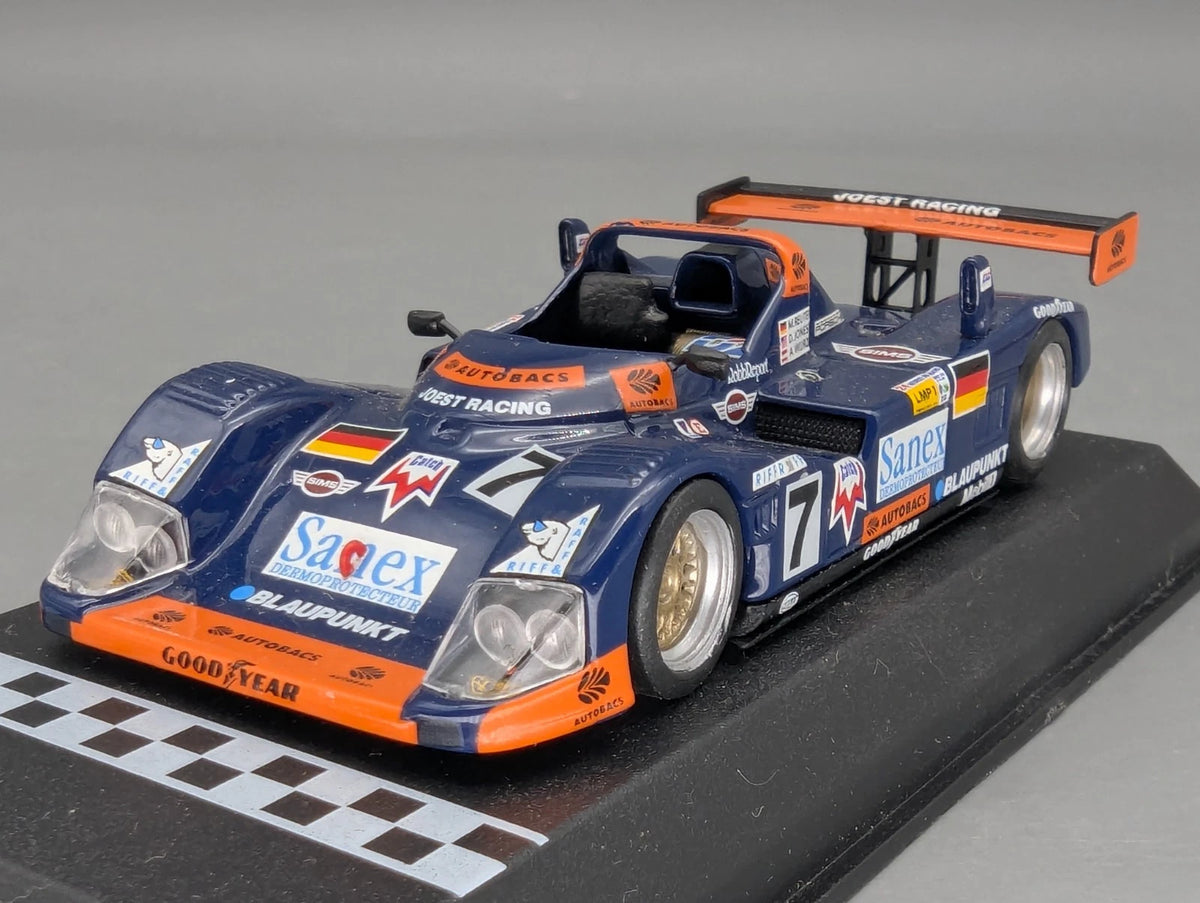 Modellautos 1:43 Trofeu Joest Porsche WSC 1997 #7 Reuter und Andere mit Vitrine
