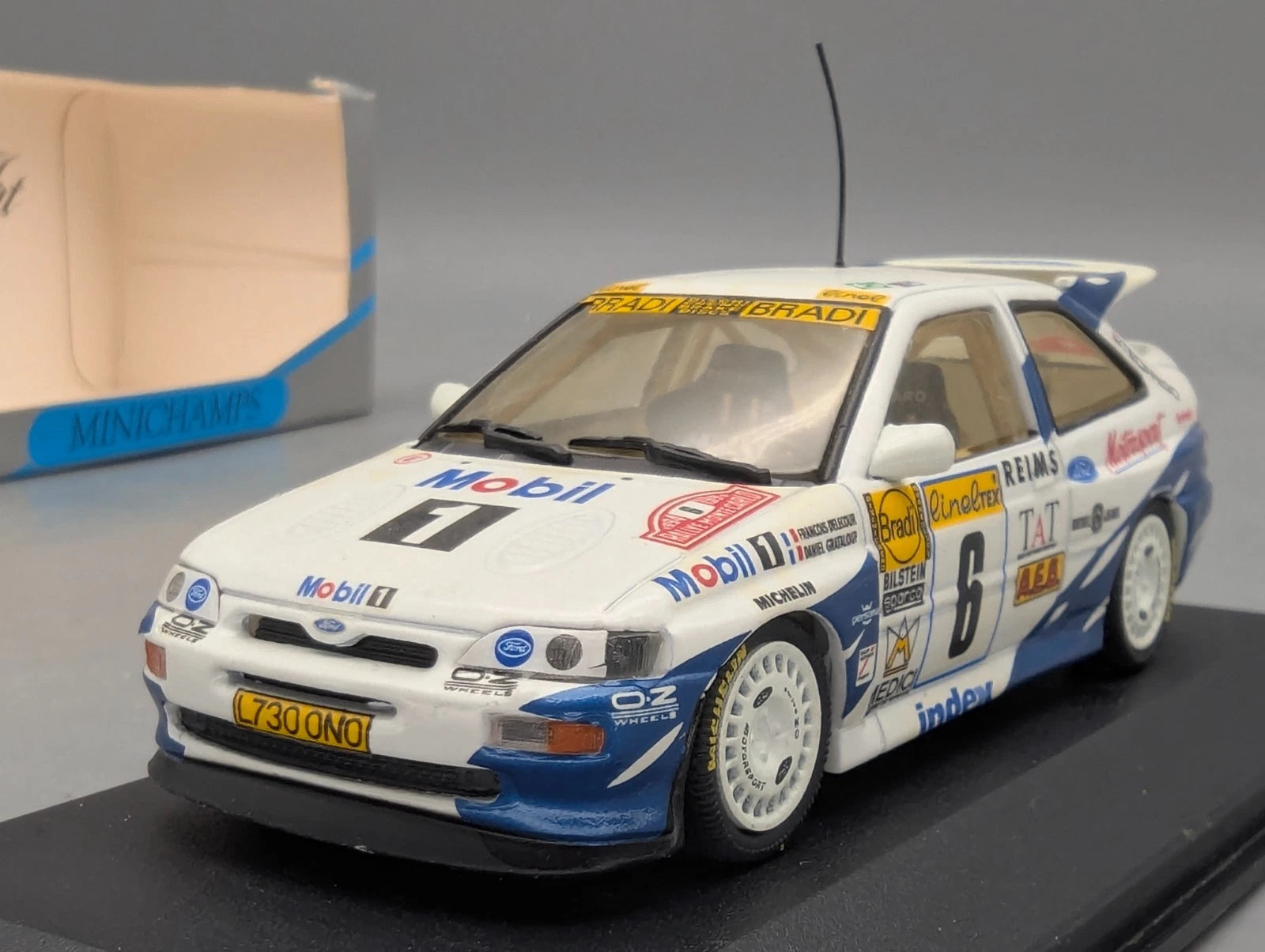 Modellautos 1:43 Minichamps Ford Escort Cosworth WINNER RMC 1994 #6 OVP