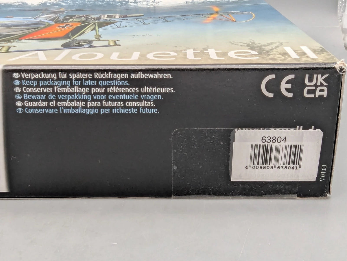 Hubschrauber Modell Bausatz 1:32 Revell 03804 Alouette 2 OHNE Farben mit OVP