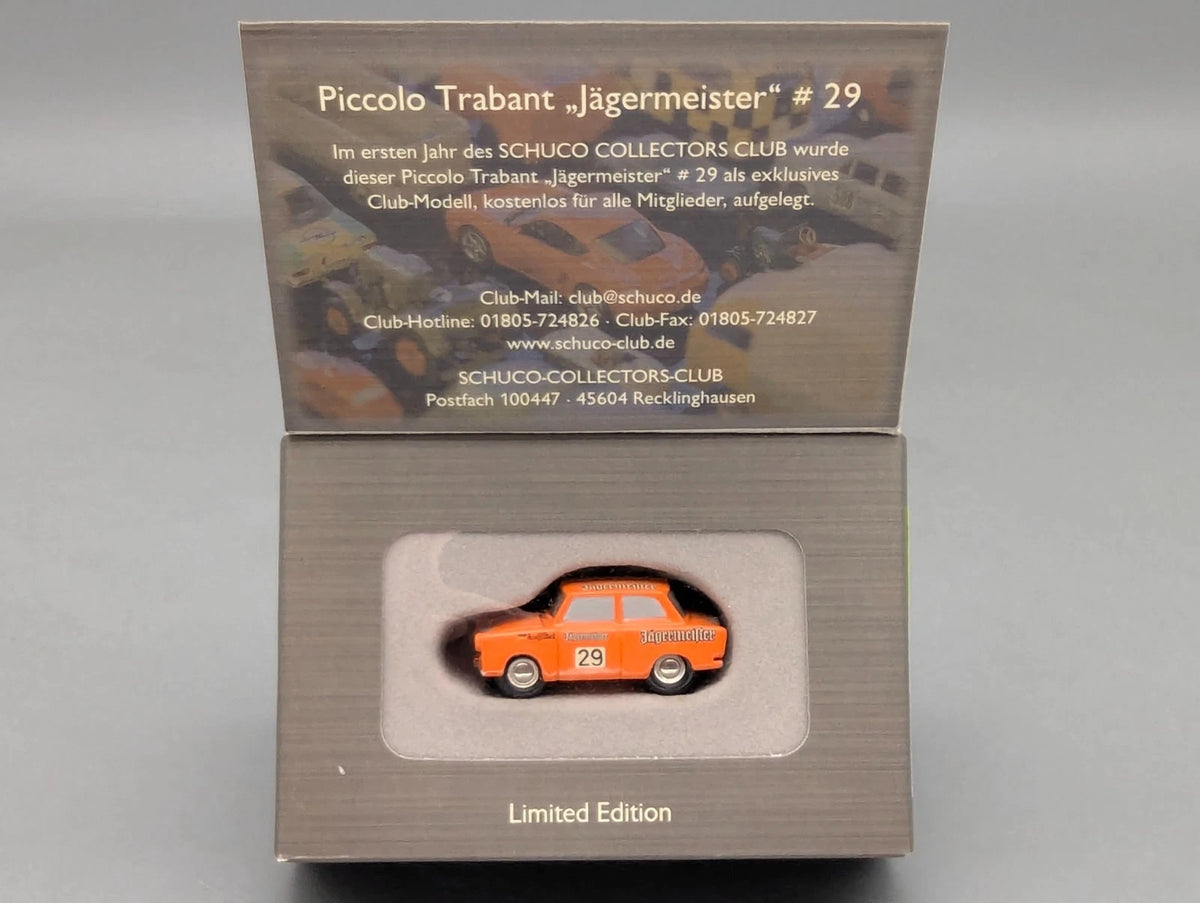 Modellautos 1:90 Schuco Piccolo Trabant Jägermeister #29  in OVP