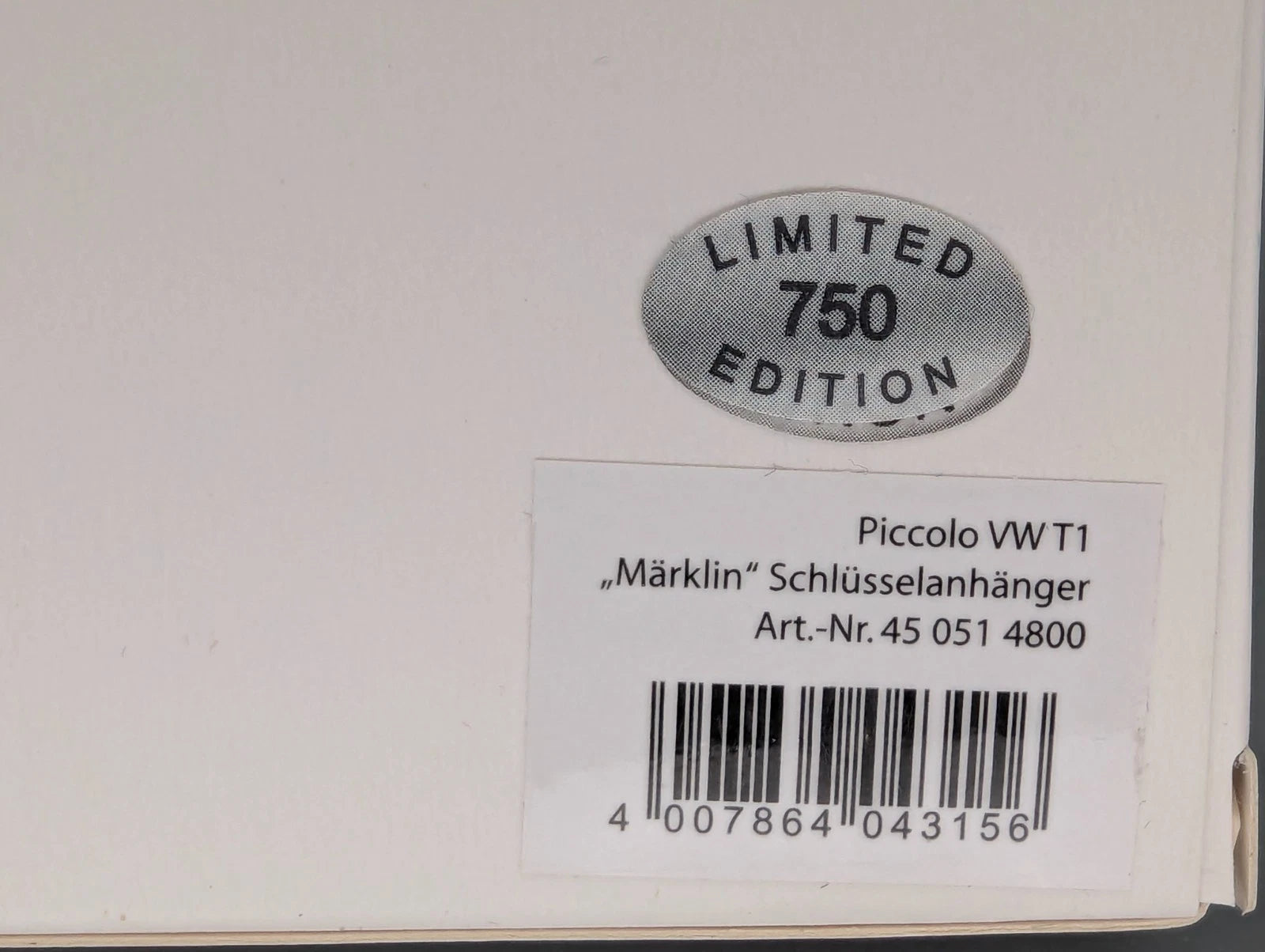 Modellautos 1:90 Schuco Piccolo Volkswagen VW Kastenwagen Schlüsselanhänger OVP