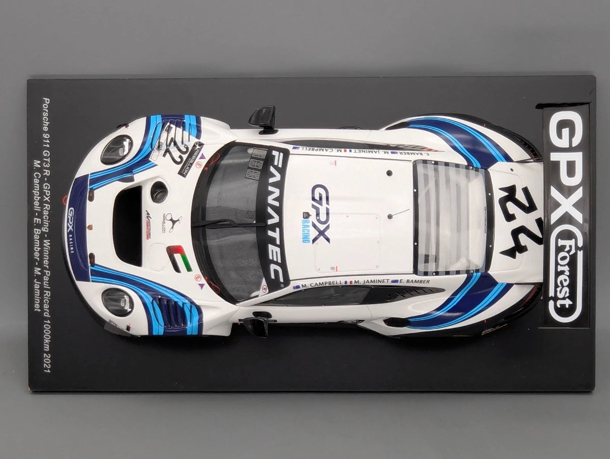 Modellautos 1:18 Spark 18SP129 Porsche 911 GT3 R WINNER 1000km 2021 #22 mit OVP