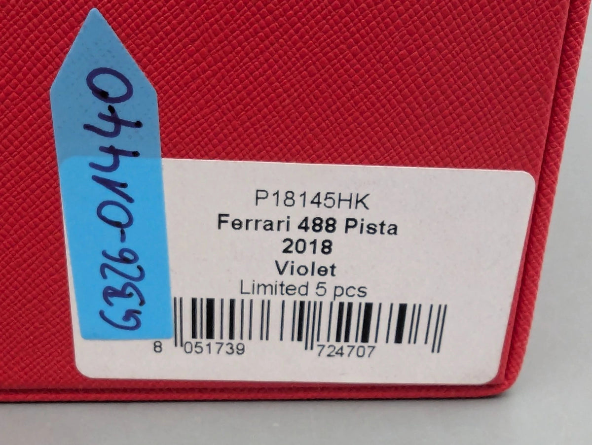 Modellautos 1:18 BBR Ferrari 488 Pista 2018 Violet Ltd 03/05 Stck in OVP