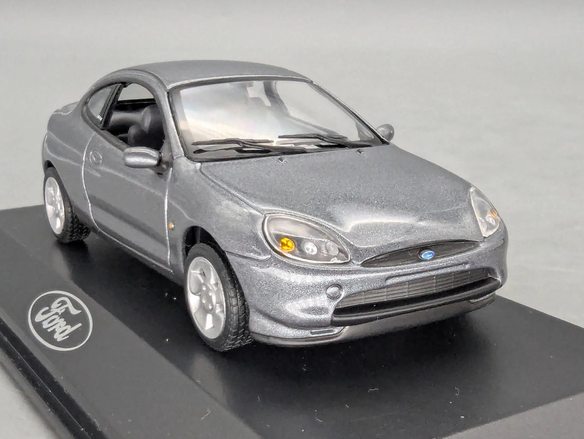 Modellautos 1:43 Minichamps Ford Puma Silbergrau Metallic mit Dealer OVP