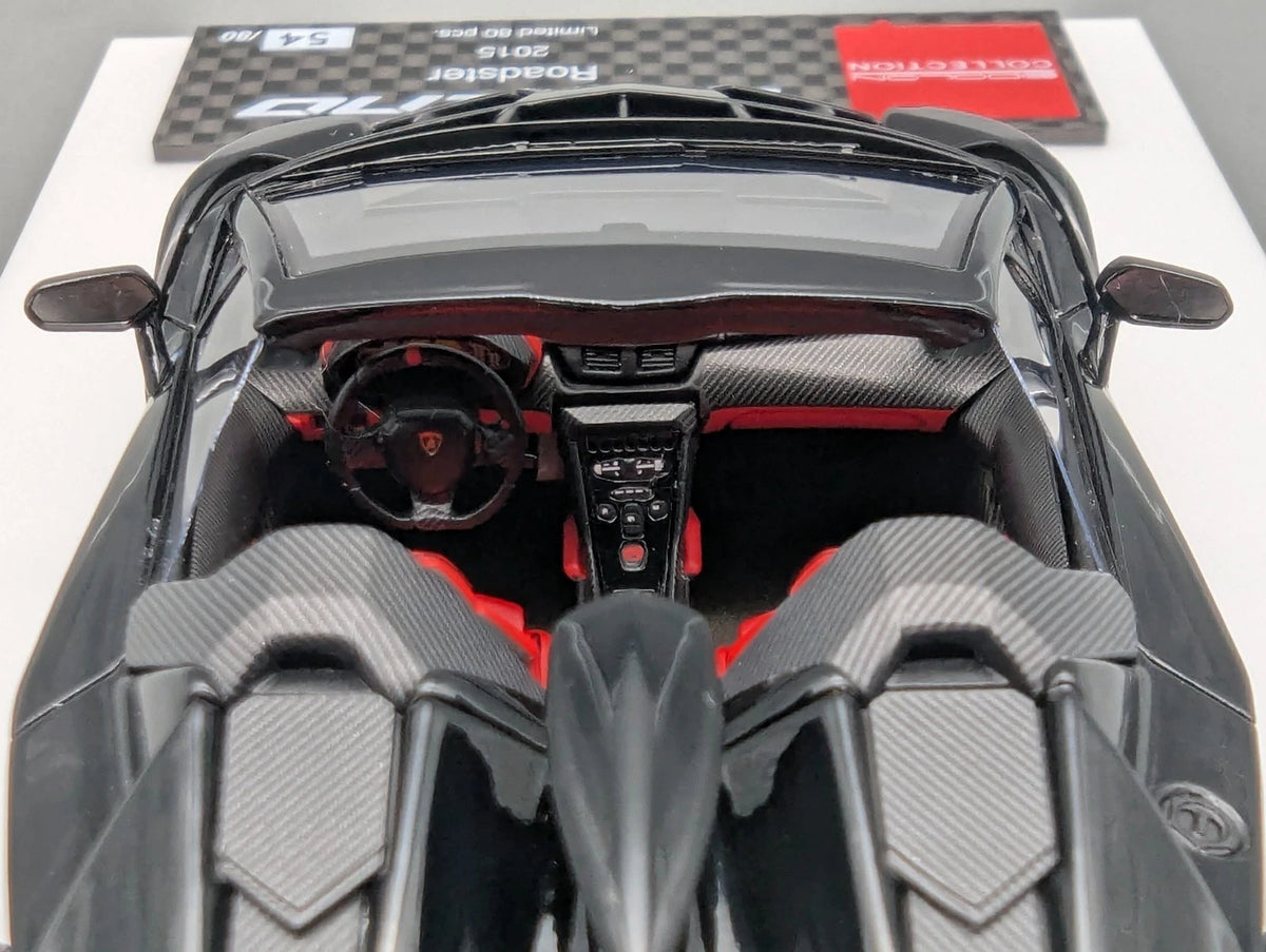 Eidolon Make Up 1:43 Lamborghini Veneno Roadster 2015 Black Red Ltd 54/80 OVP