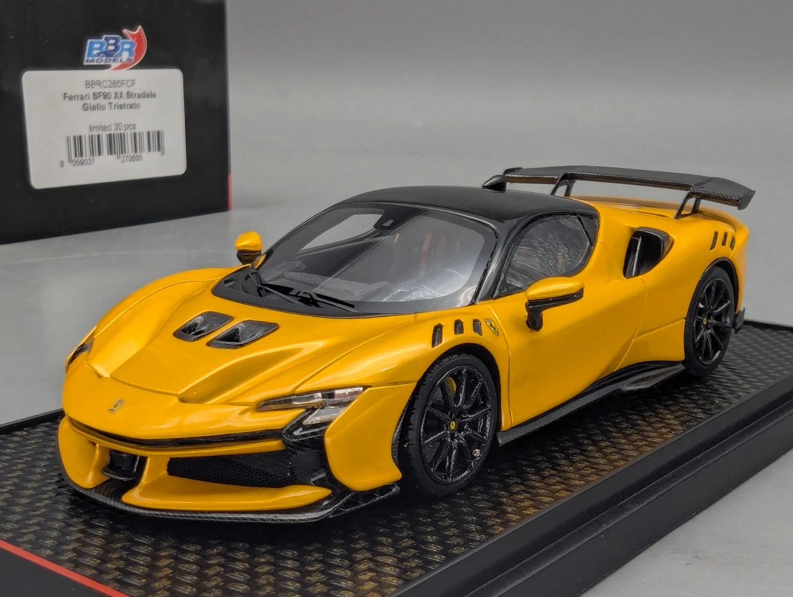 Modellautos 1:43 BBR Concept43 Ferrari SF90 XX Stradale Ltd 20/30 Giallo mit OVP