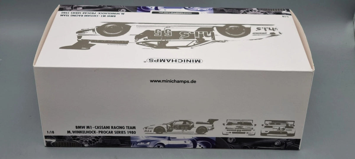 Modellautos 1:18 Minichamps 180 802955 BMW M1 Procar 1979 Cassani Ltd 1/1002 OVP