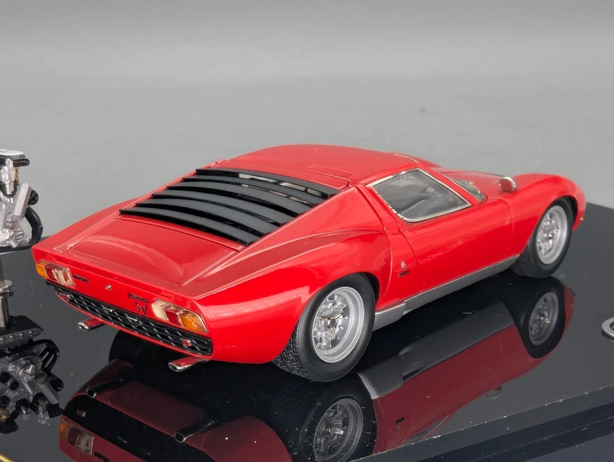 Eidolon Make Up 1:43 Lamborghini Miura P400 SV 1971 Red Engine Set mit OVP