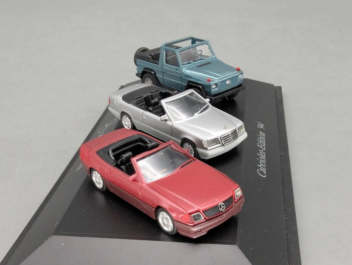 Modellauto H0 1:87 Herpa Mercedes Benz Cabriolet Edition '94 3-tlg Set mit OVP